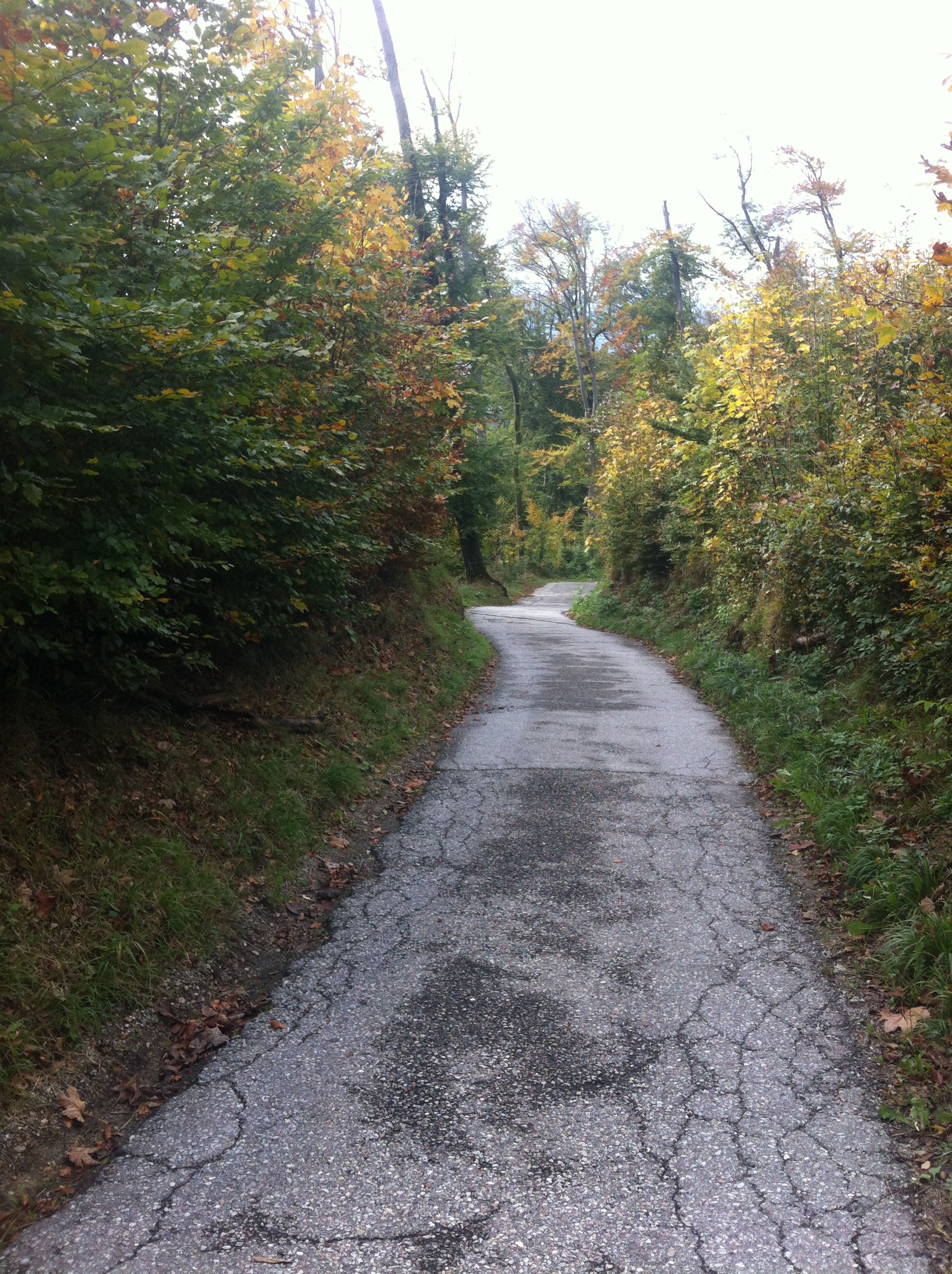 Der Rückweg vom Franziskischlössl zum Kapuziner-Kloster