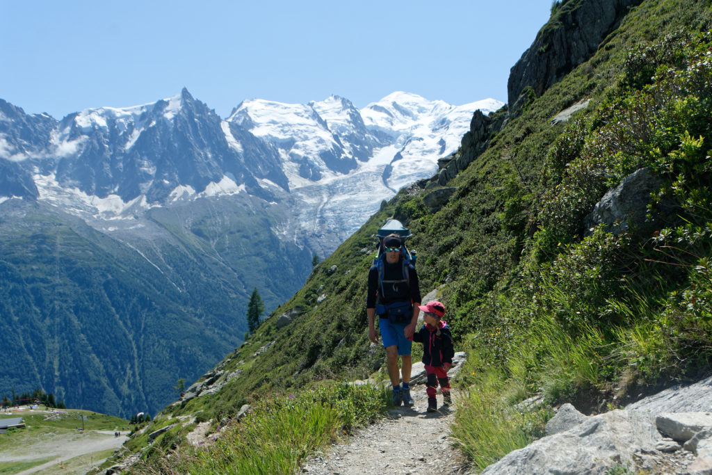 Wandern mit Kindern in Chamonix Mont Blanc
