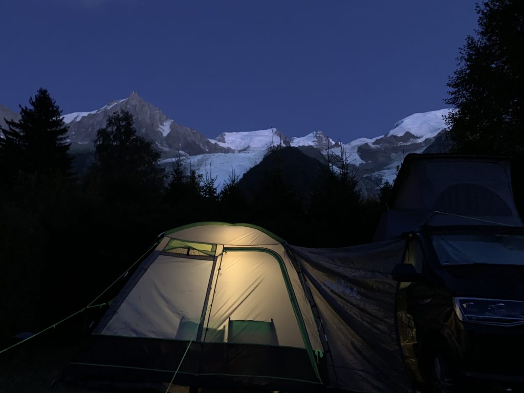 Chamonix Camping Aiguille du Midi