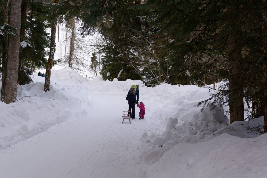 Winterwanderung mit Kindern zur Reiser Alm