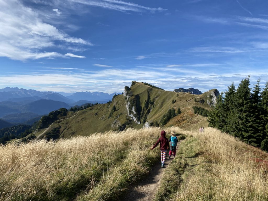 Wandern mit Kindern auf dem Brauneck Höhenweg